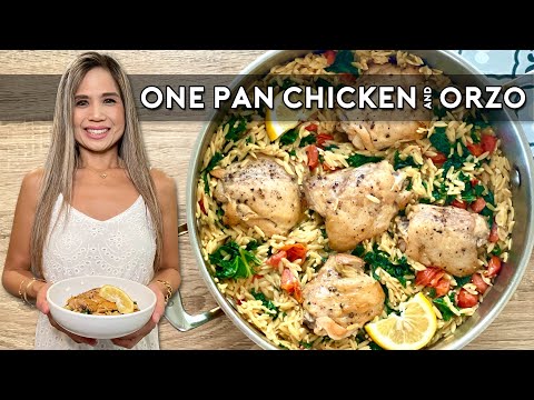 ONE PAN CHICKEN AND ORZO | Easy One Pan Dinner
