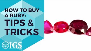 How To Buy A Ruby Tips And Tricks | IGS