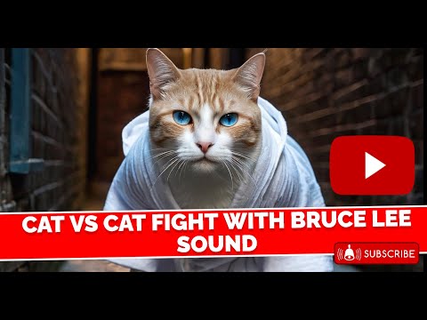 Epic Cat vs Cat Fight: Bruce Lee Soundtrack Showdown!