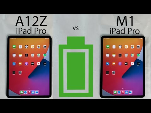 M1 iPad Pro 2021 vs A12Z iPad Pro 2020 BATTERY Test