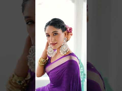 Purple Elegant Chinon Saree with Self Print & Zari Weaving Work Unstitched Blouse Included