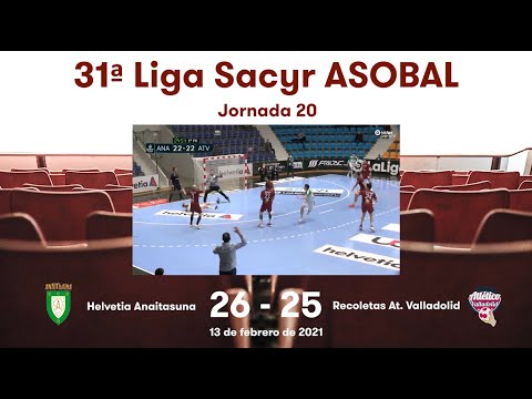 31ª Liga Sacyr ASOBAL J20: Helvetia Anaitasuna - Recoletas At. Valladolid 26-25