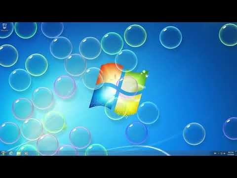 1 hour of windows 7 bubbles screensaver