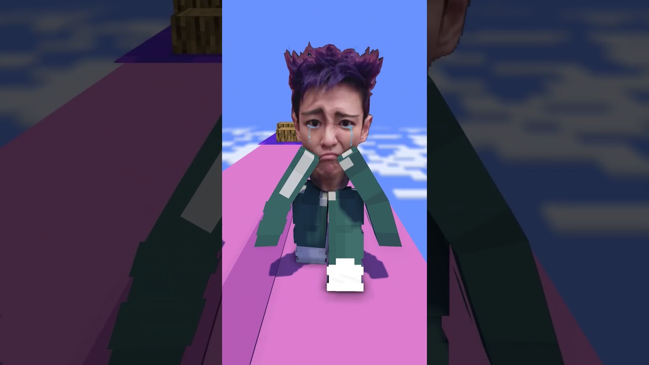 Squid Game Thanos and Zombie Run Challenge - Minecraft Animation