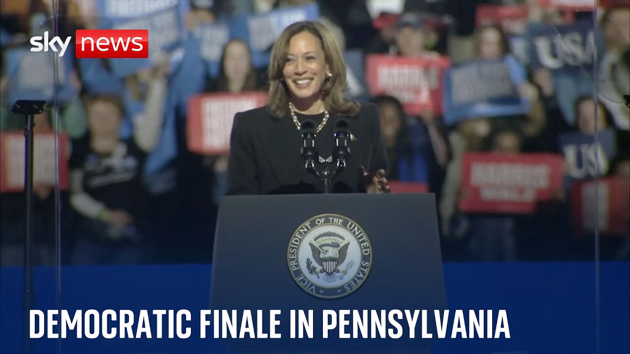 Kamala Harris wraps up presidential campaign in Pennsylvania | US election