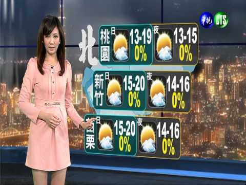 2013.11.17華視晚間氣象 邱薇而主播