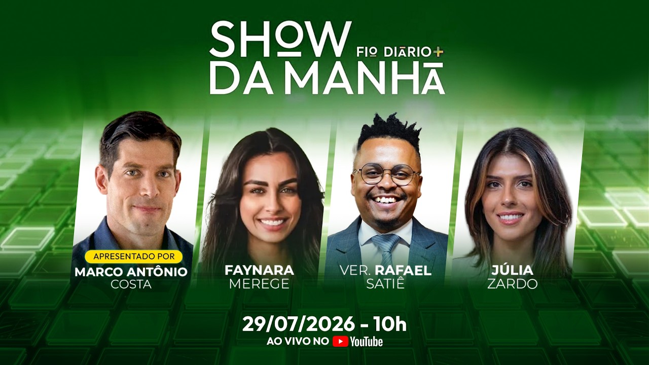 SHOW DA MANHÃ - MORAES QUER PRENDER DANIEL DE NOVO? LULA NA MIRA E CÁRMEN DEFENDE URNAS | 29/07/2026