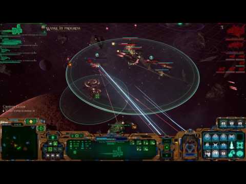 Battlefleet Gothic: Armada - Tau vs A whole bunch of orks!