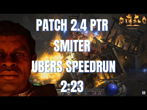 Patch 2.4 PTR Smiter All Ubers Speedrun [2:23] Diablo 2 Resurrected Uber Tristram Paladin Smiter