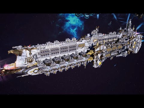 Imperial Navy vs Tau Protector Fleet - Skalgrim Mod - Massive Battle - Battlefleet Gothic Armada 2