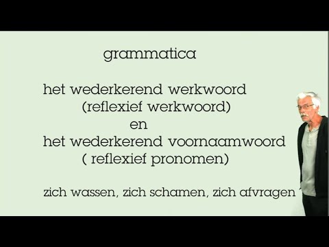 grammatica niveau:A2/B1/B2: het wederkerend werkwoord en het wederkerend voornaamwoord