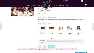 Ordering Flowers Online with Julia Testa - Web Tutorial