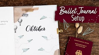OKTOBER ✈ Bullet Journal Setup 2021 | plan with me deutsch