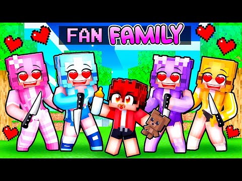 My CRAZY FANGIRLS Had a FAMILY in MINECRAFT!