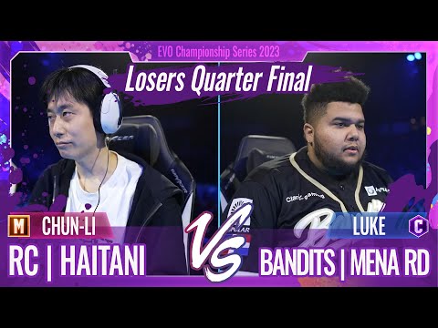 【EVO Championship Series 2023】「Losers Quarter Final」RC｜HAITANI（春麗/M）vs BANDITS｜MENA RD（ルーク/C）