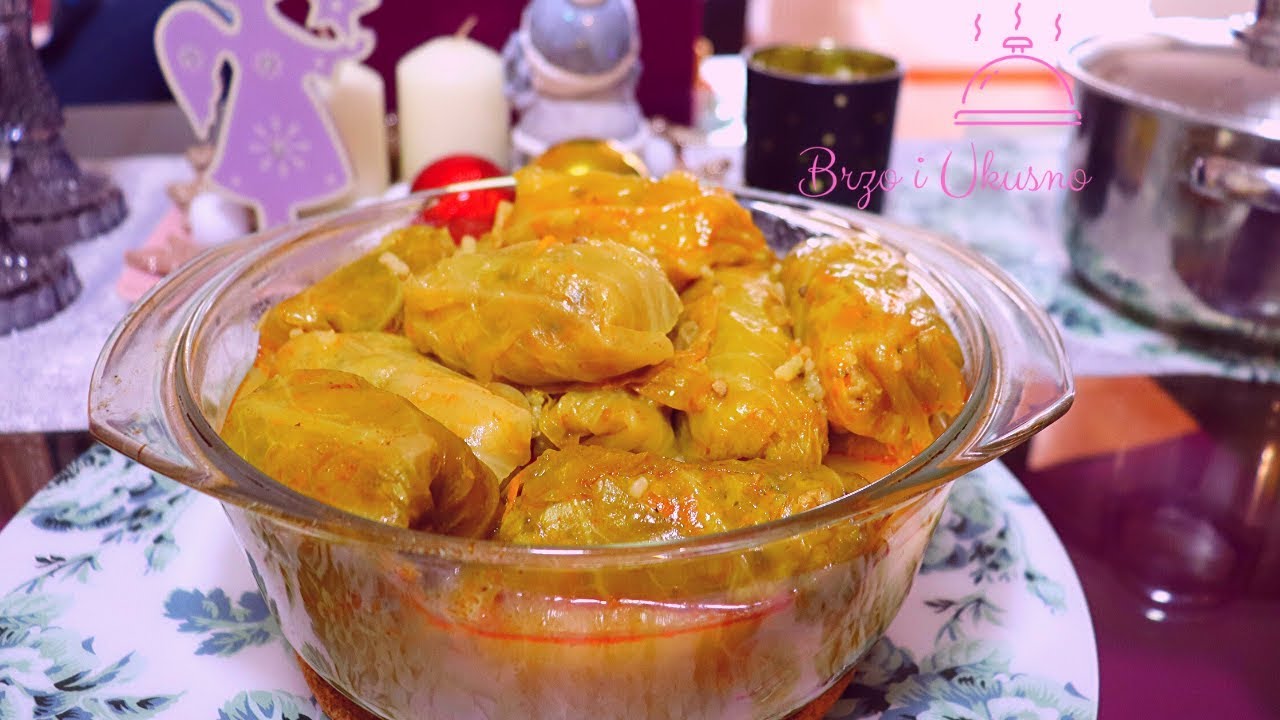 POSNA Sarma sa GLJIVAMA! - Video recept by BRZO I UKUSNO