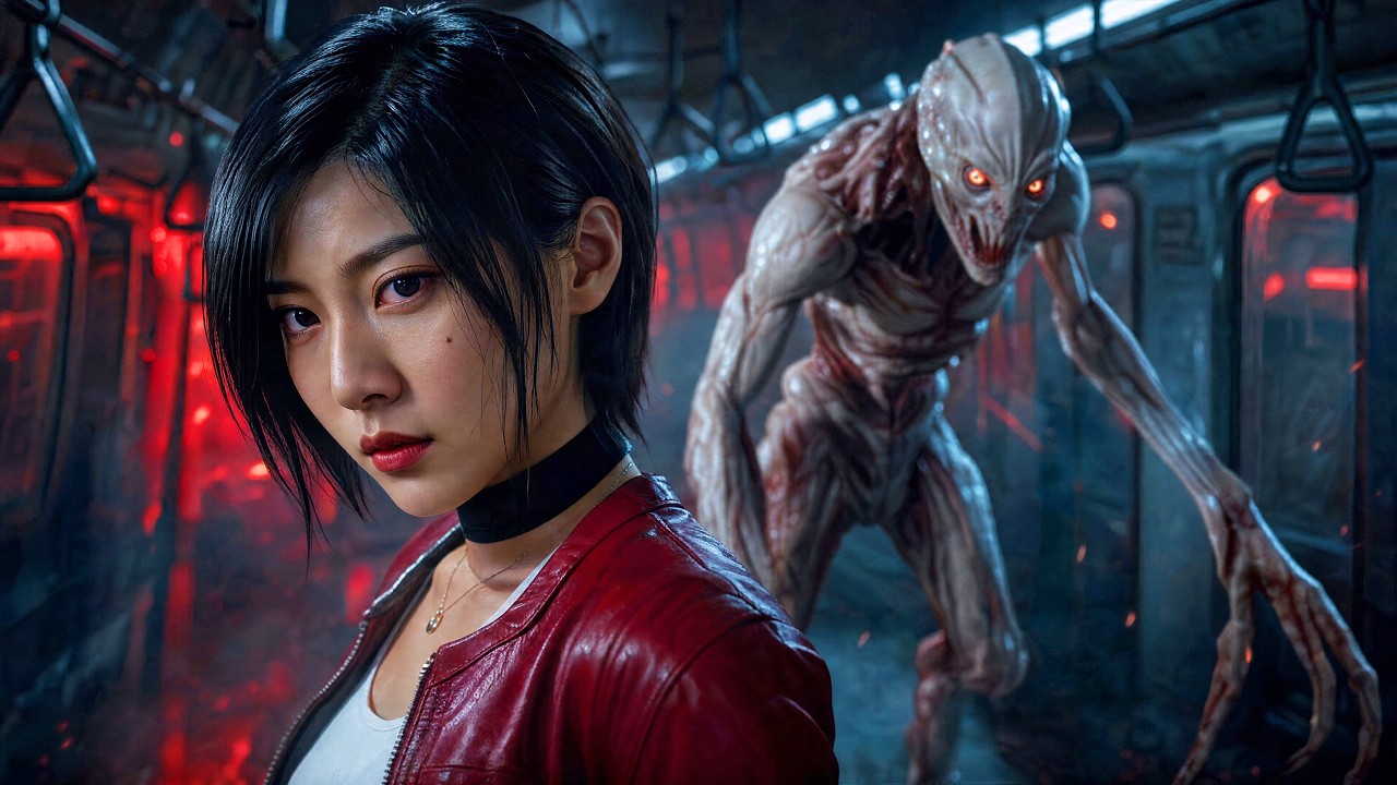 Ada Wong vs Bio Weapon – No Escape - Train Fight - Resident Evil AI Concept