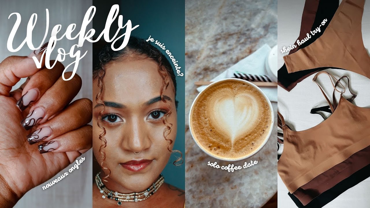 WEEKLY VLOG! | SHEIN HAUL TRY-ON + JE SUIS ENCEINTE + SOLO COFFEE DATE + ONGLES | CORALIEMK VLOGS