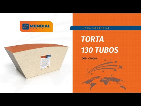 CP0094 - TORTA 130 TUBOS - Mundial Fogos