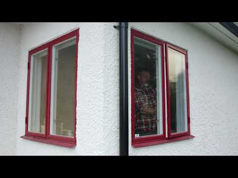 Måla dina fönster trots regn och rusk men hjälp av Litescreen Fönsterparaply.