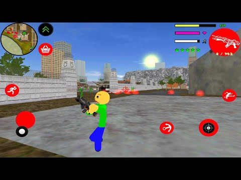 THEY'RE CATCHING US! Baldi Stickman Rope Hero Vice Town: Escape From Prison