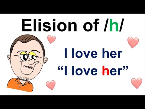 Elision of /h/ - Connected speech