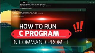 How to run C program In command prompt (CMD) | using Notepad , Mingw | 2022 Video
