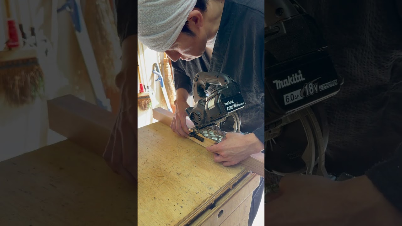 Circular saw jig.Very handy. It can cut wood lengthwise.#diy #woodworking