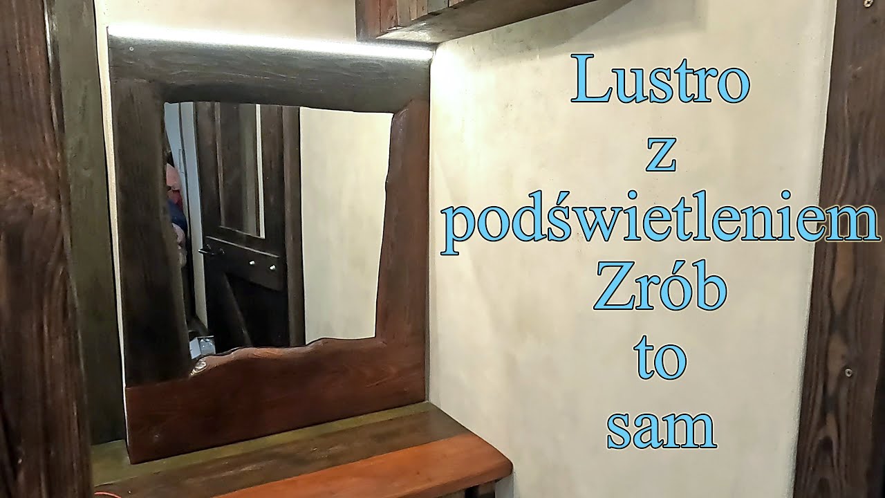 Lustro do łazienki z podświetleniem LED - Zrób to sam - DIY - Strawbale Vlog 152