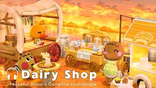 Dairy Shop🥛+ Peaceful music🎵 | Animal Crossing Pocket Camp 🎧
