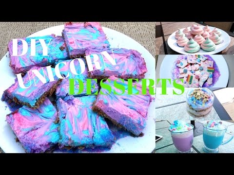 DIY UNICORN DESSERTS!