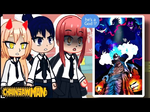 Chainsawman react to Denji as Luffy From One piece //Hype moments Only