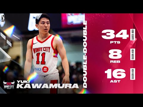 Yuki Kawamura Goes Off With 34 PTS And 16 AST For Windy City