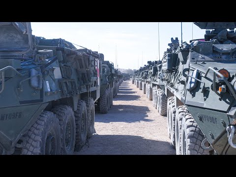 U.S. Stryker conduct a live fire exercise at Rodriguez Live Fire Complex, Republic of Korea