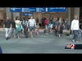 Travelers Experience Busy Day At Orlando International Airport