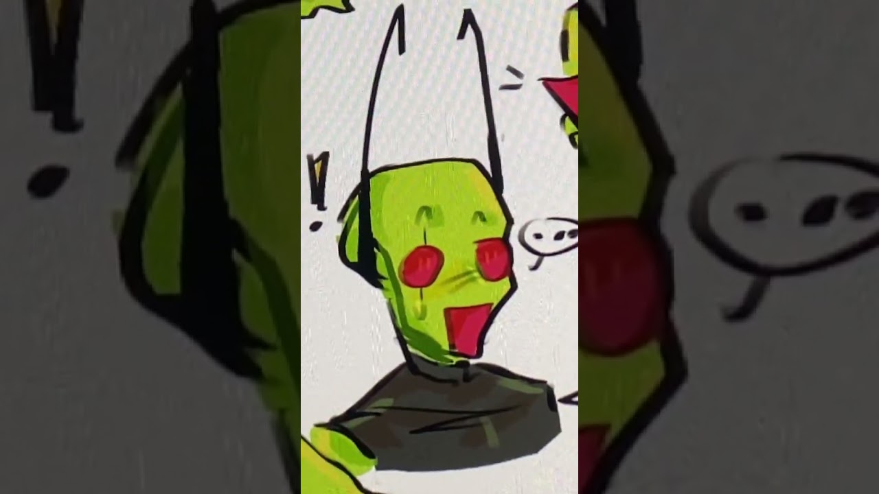 zim doodles #art #invaderzim #drawing #meme #youtubeshorts #shorts