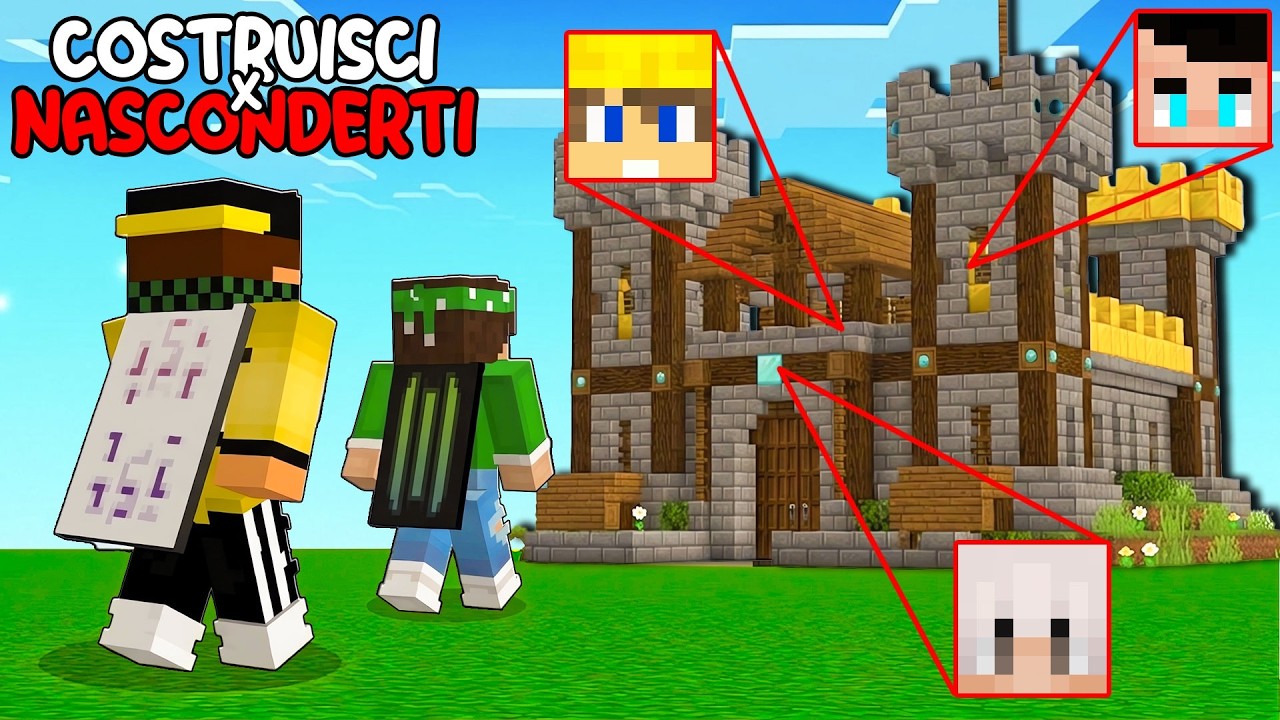 COSTRUISCI PER NASCONDERTI SU MINECRAFT