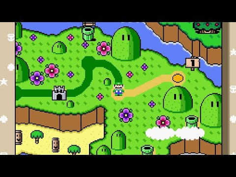 [SMW Hack - Super Luigi Land] 1-2:Flora Fields 2