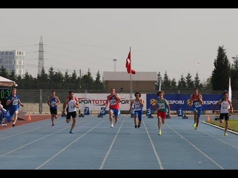 100m Men, Final, Balkan Championship U18, Istanbul, Turkey, 2018