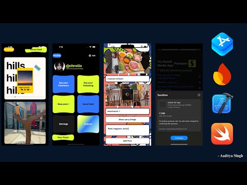 Create a social media app using SwiftUI and firebase with In App purchases: 1.Introduction
