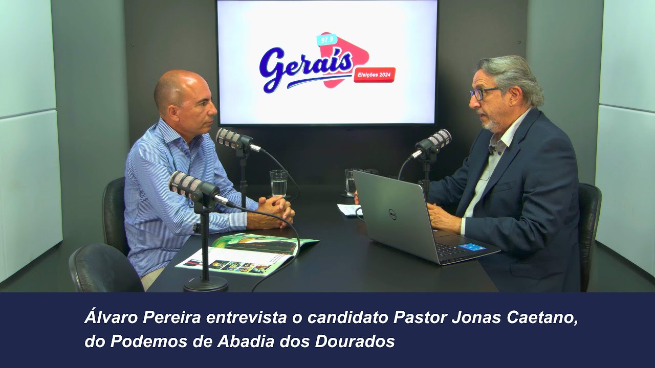 Álvaro Pereira entrevista o candidato Pastor Jonas Caetano do Podemos, de Abadia dos Dourados
