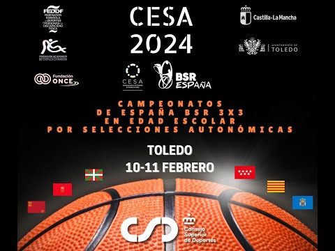 (SABADO TARDE) Campeonatos de España Escolares BSR 3x3 Toledo 2024
