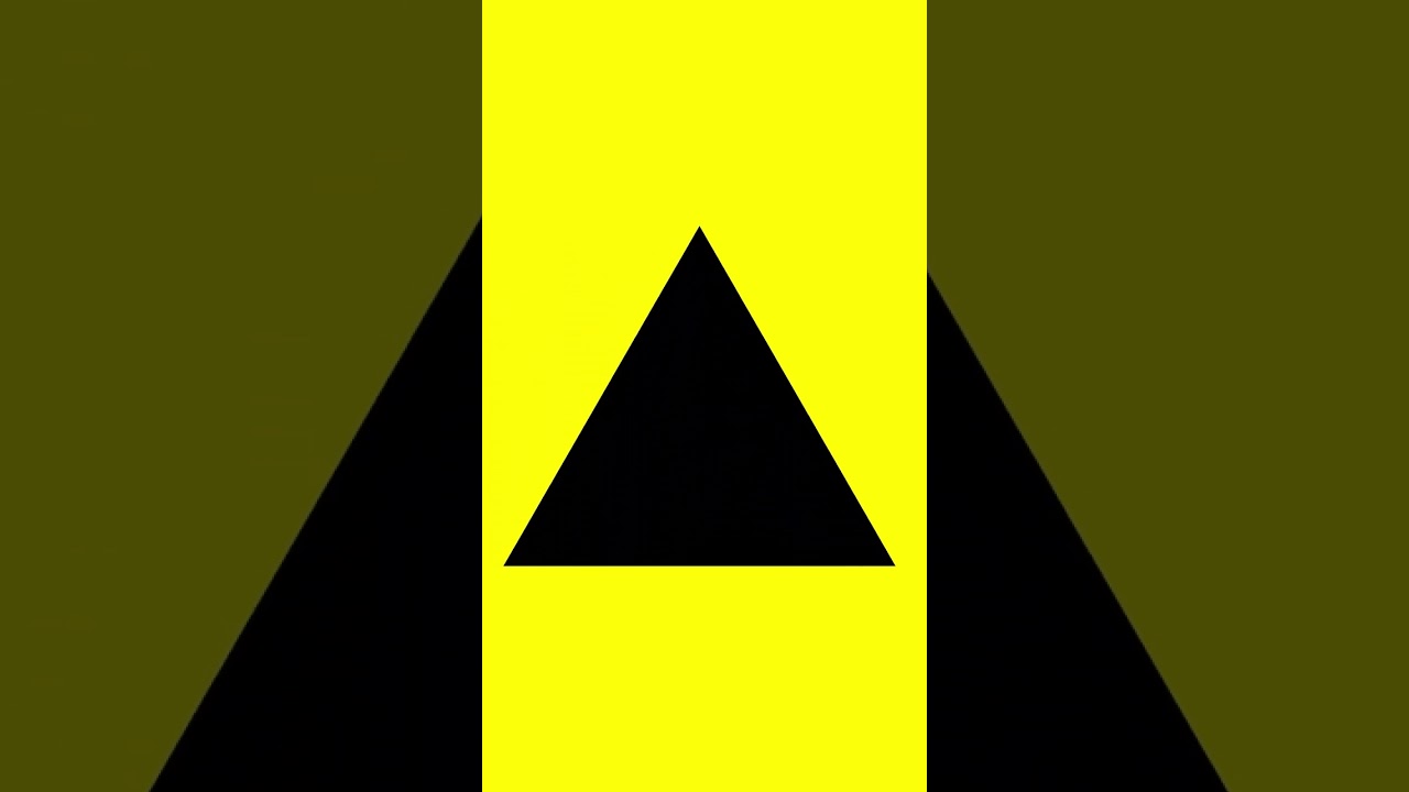 Black Triangle Yellow Background Left To Right #shorts