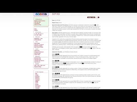 SCP reading (SCP-062) ASMR