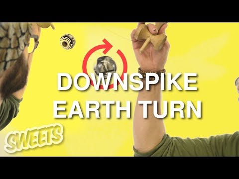 How to DOWNSPIKE EARTH TURN - Kendama Trick Tutorial - Sweets Kendamas