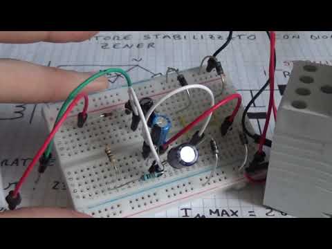 Alimentatore stabilizzato con diodo Zener