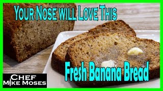 The Best Banana Bread - Using over ripe bananas to punch up the flavor.