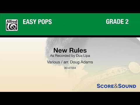 New Rules, arr. Doug Adams — Score & Sound