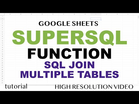 Google Sheets SUPERSQL QUERY Function Apps Script SQL AlaSQL UDF Part 1