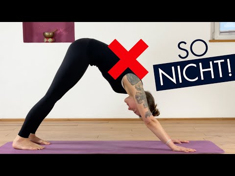 Yoga herabschauender Hund: Vermeide diesen Fehler! Tutorial